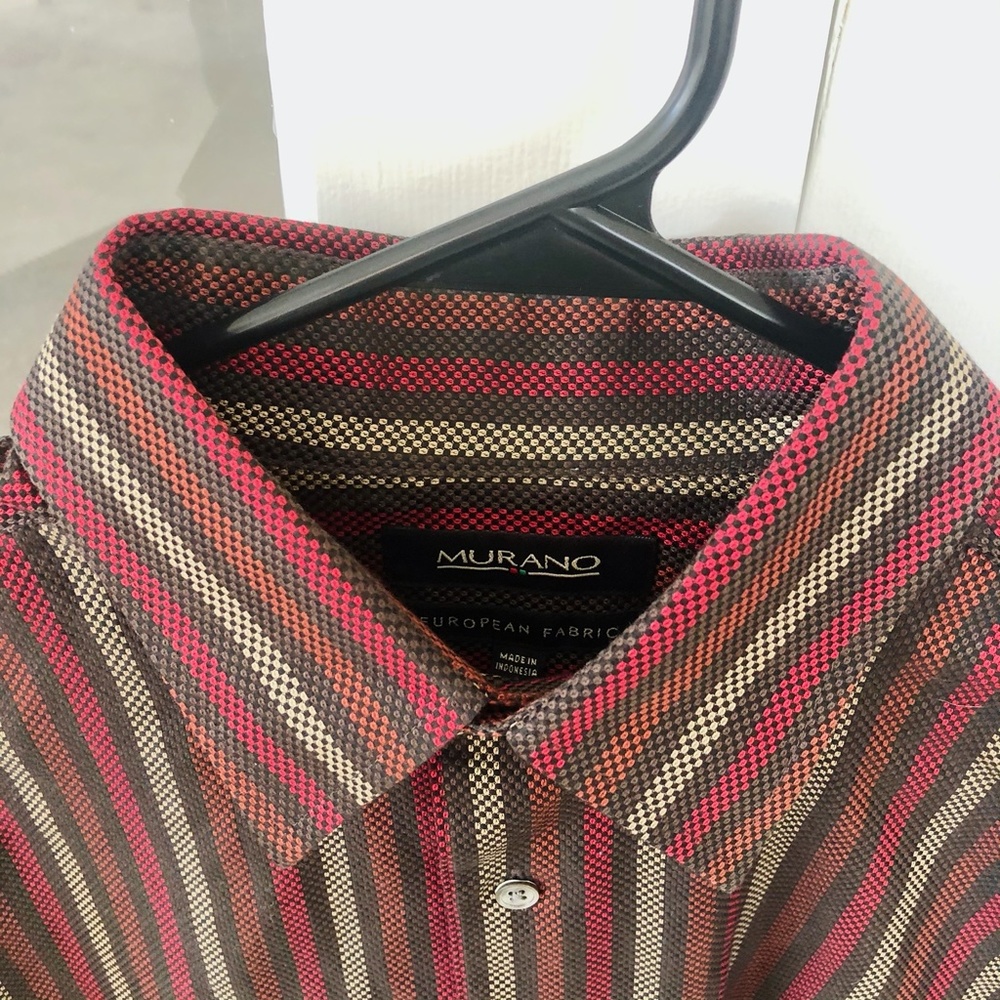 Murano Button Down Striped Shirt - image 4